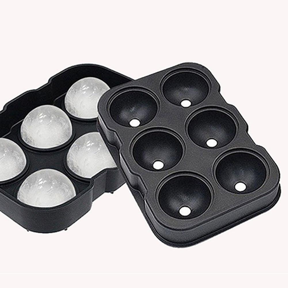 KitchnIQ™ Round Ice Ball Mold (6-Cavity) — BPA-Free Silicone